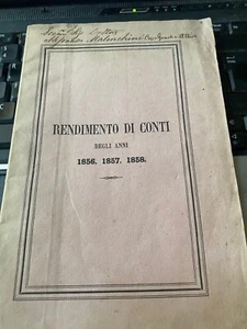 Rendimento di conti dell'amministrazione della ..Misericordia di Livorno...1859 - Bild 1 von 1