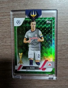 2022-23 Topps Jade Edition UEFA Luka Sucic 1/1 Imperial Jade FoilFractor - Foto 1 di 2