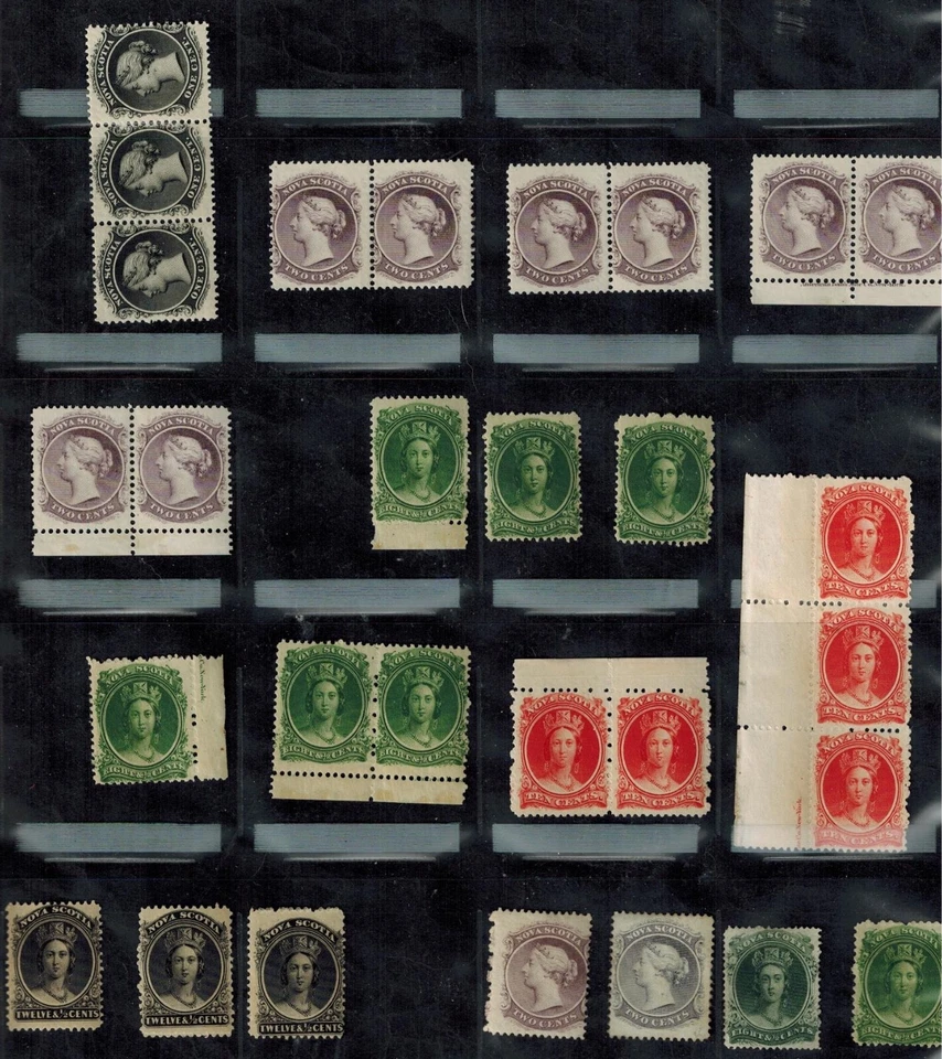 Nova Scotia 1860-63 SG 18-29 1 Cent - 12 1/2 Cents MNH VF White Paper CV L450++ - Image 1 of 1