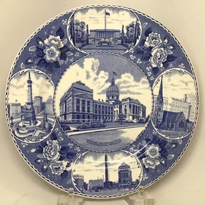Vintage Jonroth Staffordshire England Indianapolis Picturesque Historic Plate(31 - Picture 1 of 8