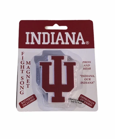 Indiana University Official Licensed Fight Song Magnet “Press Hear” Our Indiana Cover