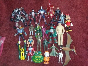 Mixed figure lot vintage modern spawn Dino riders tmnt tonk big Duke spy kids - Picture 1 of 12