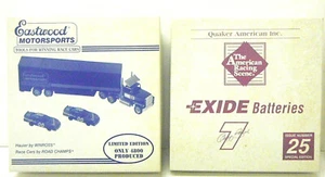 Winross Eastwood Motorsports Hauler w/Road Champs Race Cars + 7 Exide MIB - Picture 1 of 3