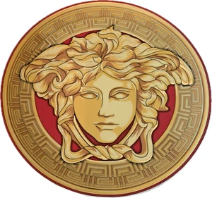 Teller Rosenthal, Versace, Medusa Amplified Golden Coin 17 cm, NEU - Bild 1 von 4