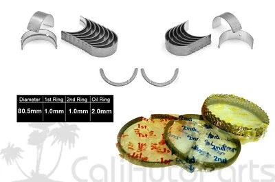 10-15 TOYOTA PRIUS HYBRID 1.8L 2ZRFE BRAND NEW PISTON RINGS + MAIN ROD BEARINGS - Image 1 of 4