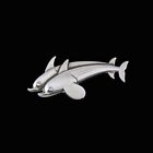 Georg Jensen. Sterling Silver 'Dolphin' Brooch #317 - Arno Malinowski