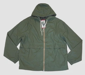 Men WP Weatherproof Hooded Full Zip Rain Slicker Sport Jacket Raincoat Coat XXL - Picture 1 of 7