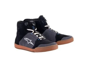 ALPINESTARS Chrome Black/Grey/Gum MOTORCYCLE RIDE SHOES AS2512322117211 SIZE 11 - Picture 1 of 4