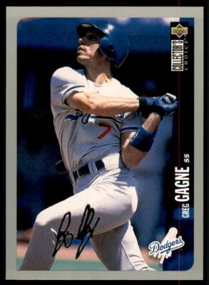 1996 Collector's Choice Silver Signature Greg Gagne Los Angeles Dodgers #579 - Image 1 of 2