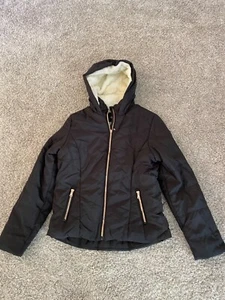 black hooded winter jacket size small - Picture 1 of 5