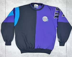 vintage 90s starter sweatshirt xl color block Super Bowl XXVIII 1994 NFL retro - Picture 1 of 18