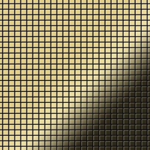 Mosaico azulejo macizo metal latón laminado oro 1,6 mm fuerte Glomesh-BM - Imagen 1 de 4