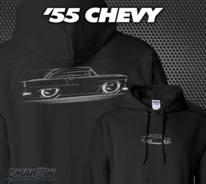 Hoodie 1955 Chevy '55 Chevrolet Bel Air 210 Del Ray Tri-Five - Bild 1 von 24