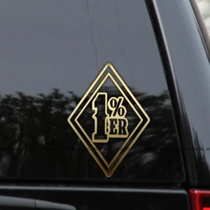 1%er One Percenter Biker Vinyl Decal Sticker - Bild 1 von 2