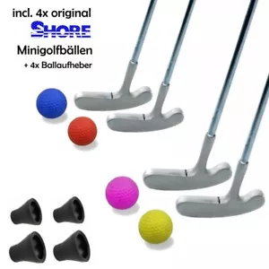 Minigolfset FAMILY XL - 12-teilig - je 4x Schläger + Minigolfbälle + PickUp´s - Bild 1 von 1