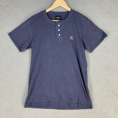 Camisa HUF Para Hombres Pequeña Henley Essentials Premium EE. UU. Athleisure Foto 1 de 4