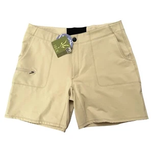 Ibex Pingo Shorts Womens Size 12 Wool Blend Stretch Hiking Outdoor Beige NWT - Picture 1 of 8
