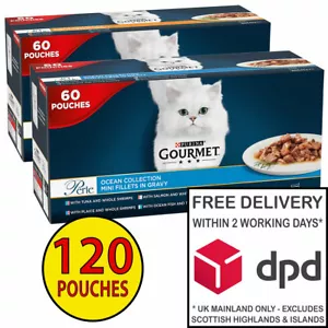 Gourmet Perle Ocean Collection Cat Food in Gravy 2 x (60x85g) = 120 Pouches! - Picture 1 of 2