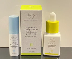 Drunk Elephant Virgin Marula Luxury Facial Oil Fullsize + Sample-B Hydra Serum - Picture 1 of 1