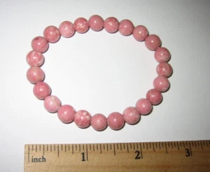7" PULIDO 8mm PULSERA ELÁSTICA DE PIEDRA TULITE MINERAL NORUEGA 19,3 gramos *3 - Imagen 1 de 13