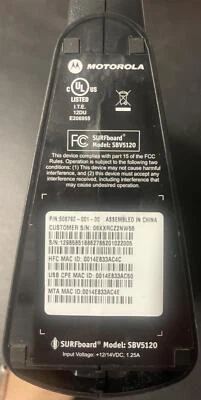 Motorola (SBV5120) 508792-001-00 Cable Modem - Image 1 of 4