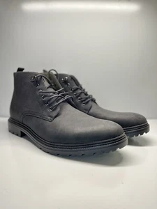 PERRY ELLIS PORTFOLIO SPUR ULTRA FOAM MENS CHUKKA ANKLE BOOTS SIZE 12 Black (C) - Picture 1 of 12