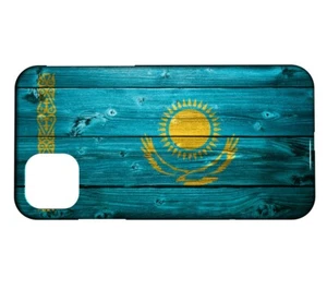 Coque pour iphone 15 14 Pro Max 13 12 11 XR XS X 7 8 6 DRAPEAU KAZAKHSTAN 02 - Foto 1 di 1