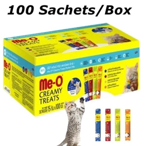 Me-O Creamy Treats Cat Perfect Mix 4 Flavour Chicken&Liver Goat Milk Pumpkin Tun - Picture 1 of 7