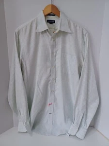 LANDS' END No Iron 15 1/2 - 36 TALL Checkered 100% Cotton Hong Kong Button Down - Bild 1 von 9