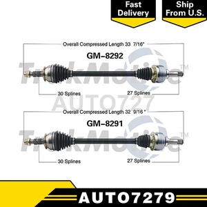 Rear Left Right Pair CV Axle CV Joint Shaft Assembly For Chevrolet Camaro 2011 - Picture 1 of 3