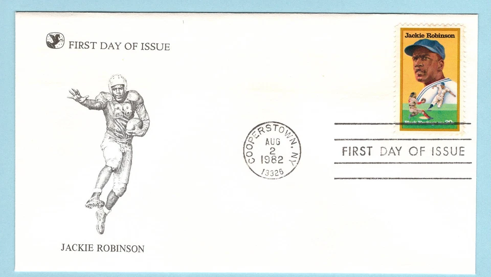 1982 First Day of Issue - First Day Cover - FDC  - Jackie Robinson - Image 1 of 1