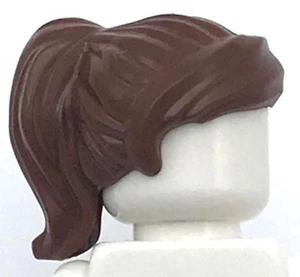 Lego New Reddish Brown Minifigure Hair Female Ponytail and Swept Sideways Pieces - Picture 1 of 1