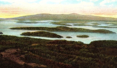 c1915 New Hampshire - Rattlesnake Island, Lake Winnepesaukee,  Mt Major, N.H. - Image 1 of 3