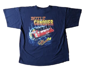 VTG 2Sided Jeff Gordon XXL Blue T-Shirt Designed To Dominate Built To Conquer 24 - Picture 1 of 19
