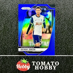 PANINI PRIZM PREMIER LEAGUE 2024-25 BRENNAN JOHNSON /299 BLUE REFRACTOR TOT - Picture 1 of 2
