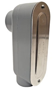 Dottie LB200CG 2" LB Type Aluminum Conduit Body w/ Cover & Gasket - Picture 1 of 11
