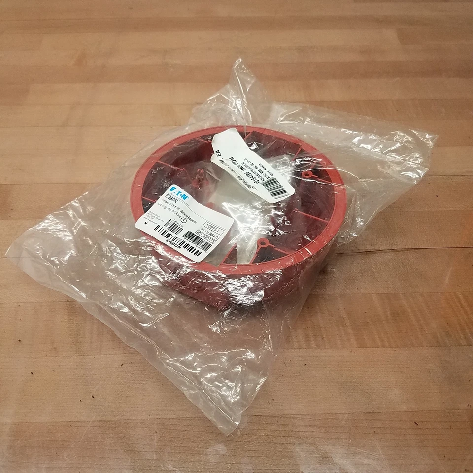 Eaton ESBCR Wheelock Exeder Surface Backbox, Ceiling Mount, Red - NEW - Image 1 of 4