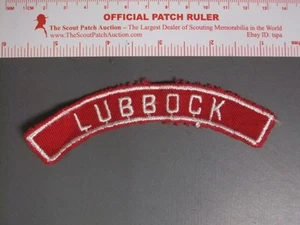 Boy Scout Lubbock Texas RWS Community Strip 3593OO - Picture 1 of 1