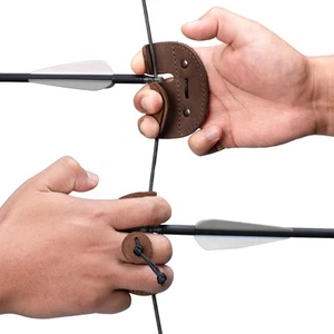 , Archery Finger Tab, Protect Guard for Recurve Bows, Finger Protector, Shoot... - Picture 1 of 5