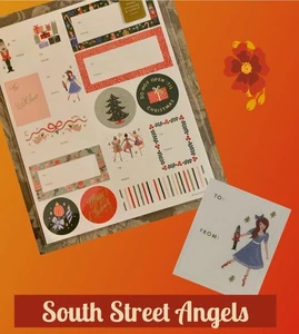 NUTCRACKER BALLET HOLIDAY STICKERS / LABELS TO FROM LABELS ~ NEW IN PACKAGE - Picture 1 of 6