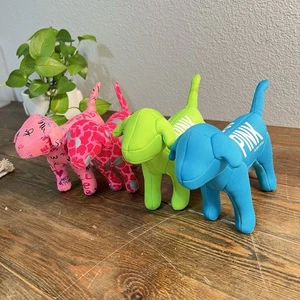 Victoria's Secret Pink Collectible Plush Dog Lot of Four - Picture 1 of 7