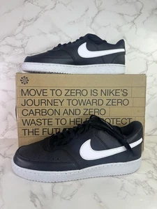 Nike Court Vision Next Nature Zapatos bajos negros blancos para hombre talla 10 Tenis - Imagen 1 de 6