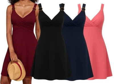 BRAVISSIMO Josie Dress Party Smart Holiday Spring Summer Dress in Colours BR388 - Image 1 of 4