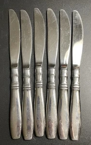 6er Set Reed & Barton Heritage Mint Edelstahl Brompton Buttermesser - Bild 1 von 6