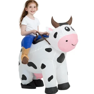Blow Up Cow Costumes,Inflatable Costumes for Kids,Inflatable Cow Costume,Hall... - Picture 1 of 8