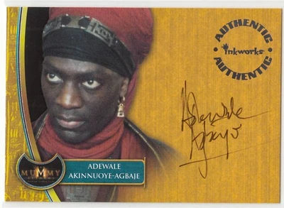 THE MUMMY RETURNS - ADEWALE AKINNUOYE-AGBAJE - AUTO CARD A5 + REDEMPTION AM1 - Image 1 of 3