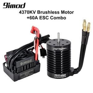 9imod 4370KV bürstenloser wasserdichter Motor 3,175mm 60 A ESC für 1/10 RC Auto - Bild 1 von 12