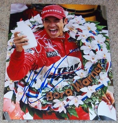 HELIO CASTRONEVES INDIANAPOLIS 500 SIGNED AUTOGRAPH 8x10 PHOTO B w/PROOF - Image 1 of 2