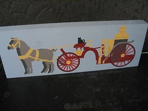 Cat's Meow 1992 Baltimore City Engine #14 Horse & Fire Wagon New Old Stock - Bild 1 von 2