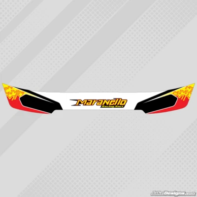 JAKEDESIGNS 2017 MARANELLO HELM VISIER AUFKLEBER/STREIFEN - KARTING